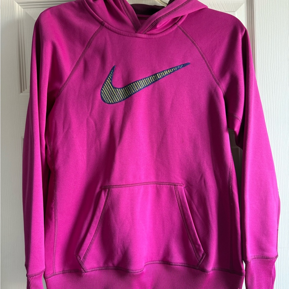 Nike Magenta Hoodie with Logo